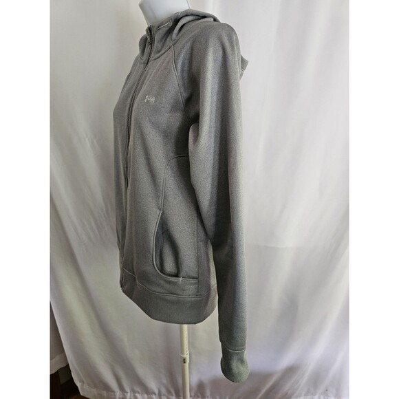 Under Armour Hoodie Gray Full Zip Jacket Size Medium - Picture 4 of 7